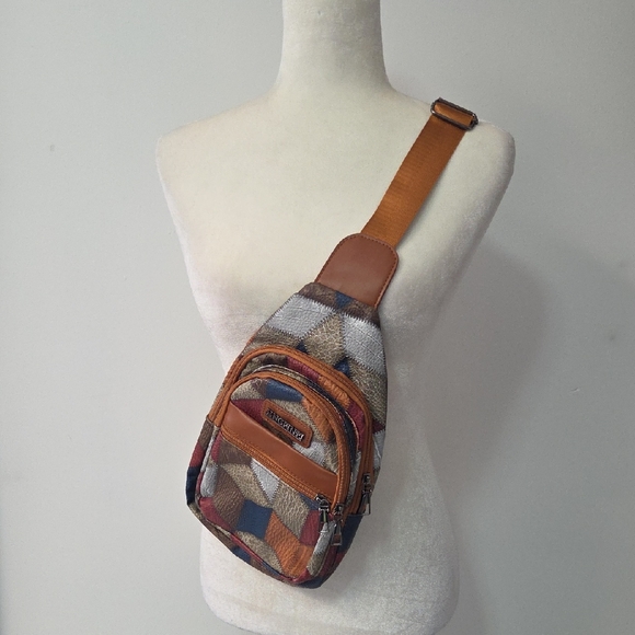 Kipling Multicolor Patchwork Chest Bag - Picture 1 of 7